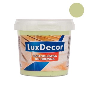 Wiadro szpachli do drewna LuxDecor w kolorze zielonym. Szpachla do drewna, metalu i lakierów.