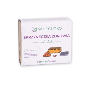 t.b.t. Zestaw nasion na mikrolistki: tacka, doniczka do wysiewu, nasiona i ziemia.