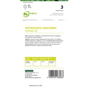 Pietruszka naciowa gładkie Festival 68 - 5 g
