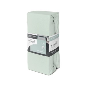 Zapakowana, miętowo-zielona t.b.t. Pościel (pościel).