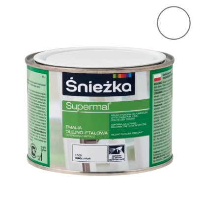 Śnieżka Emalia Supermal olejno-ftalowa połysk biała 400 ml