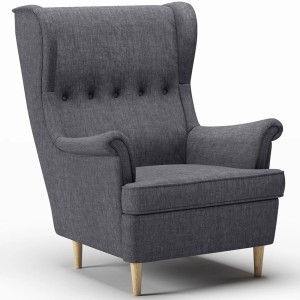 Fotel uszak LUNO ES-2 ciemnoszary