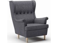 Fotel uszak LUNO ES-2 ciemnoszary