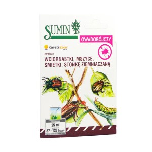 Środek owadobójczy SUMIN do zwalczania szkodników roślin.