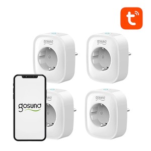 Zestaw 4 gniazdek Gosund Smart Home ze smartfonem. Sterowanie dla Twojego domu.