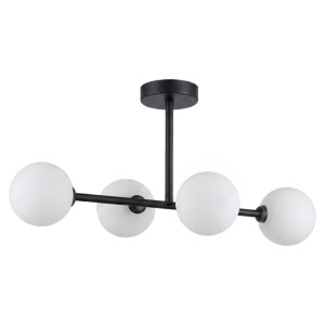 MiLAGRO Lampa sufitowa LUCA 4xG9 9W czarno-biała