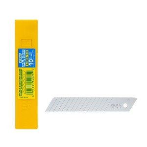 Ostrza wymienne OLFA LBD-10 do noży, 10 sztuk w żółtym pojemniku.