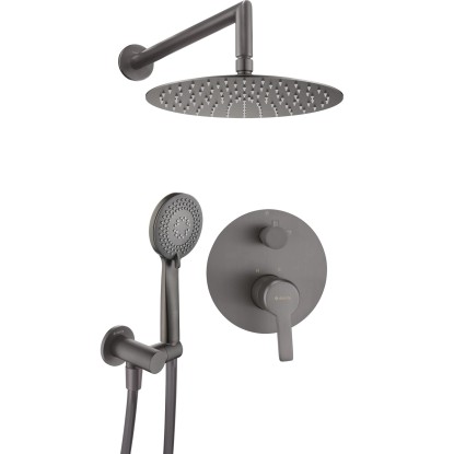 Deante Zestaw prysznicowy podtynkowy Cejlo titanium