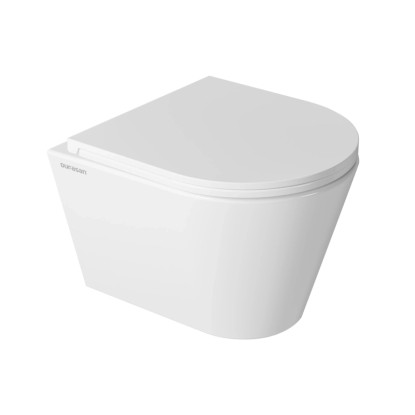 Durasan Miska WC Arena bezkołnierzowa z deską wolnoopadającą