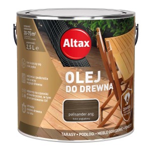 Altax Olej do drewna Palisander Ang. do tarasów, podłóg i mebli ogrodowych. Chroni i odżywia drewno.