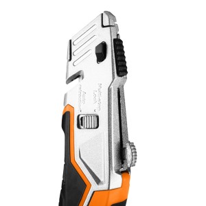 NEO TOOLS Nóż z ostrzem trapezowym, 1+5 ostrzy
