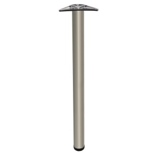 Noga meblowa t.b.t., srebrna, do budowy mebli i projektów DIY.