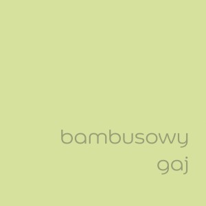 Próbka koloru farby ściennej t.b.t. w odcieniu Bambusowy Gaj, jasny żółto-zielony.
