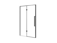 KABI Drzwi prysznicowe Largo 90 x 195 cm PRAWE czarne KABI Drzwi prysznicowe Largo 90 x 195 cm PRAWE czarne