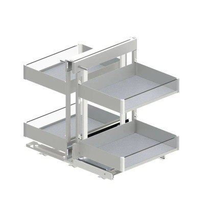 Kosz narożny Puro lewy biały mat 80 cm Rejs