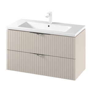 t.b.t. Zestaw mebli łazienkowych: szafka z umywalką i bateria.