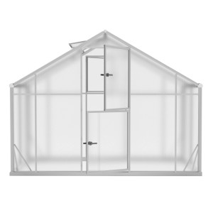 Jasna szklarnia t.b.t. z otwartymi drzwiami. Kategoria: Szklarnie.