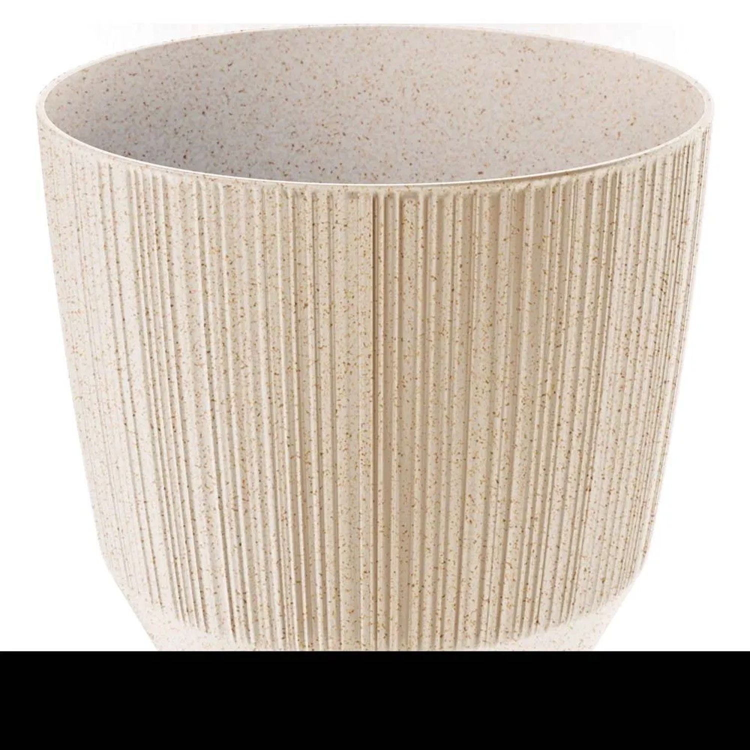 Prosperplast Doniczka Ryfo Wood biała - 20 cm