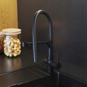 Granitan Bateria kuchenna filtrująca Malta czarna