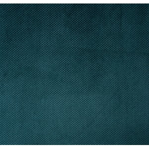 Zbliżenie ciemnozielonej tkaniny zasłonowej t.b.t. o drobnej strukturze.