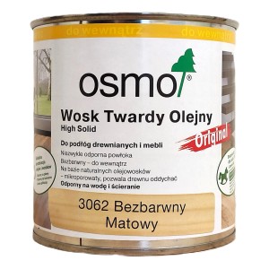 Puszka Osmo Twardy Wosk Olejny bezbarwny matowy, do podłóg i mebli drewnianych.