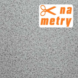 Szara wykładzina PCV na metry z delikatnym wzorem.