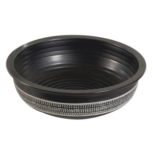 Umywalka nablatowa KR354 antracyt dekor 15x43x43