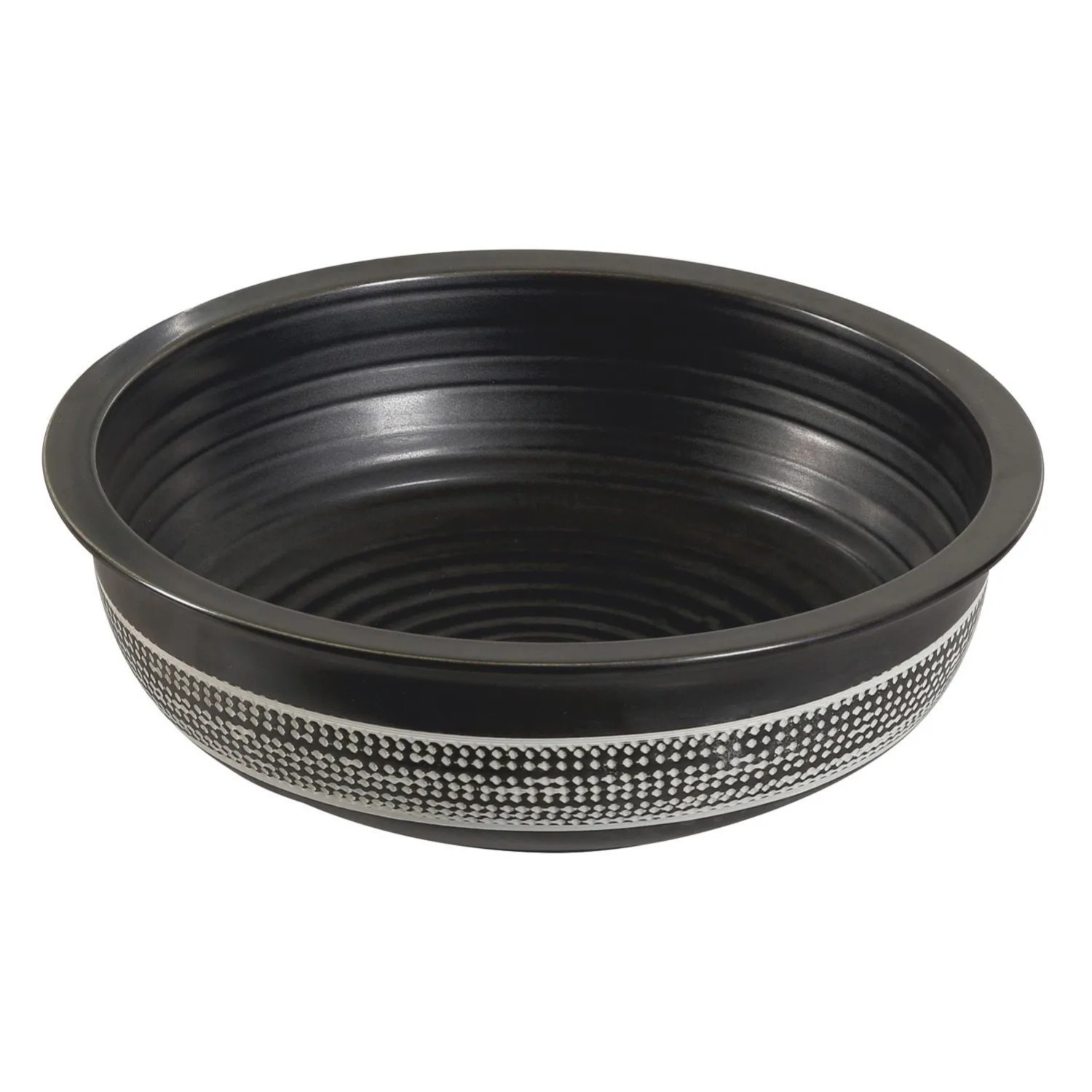 Umywalka nablatowa KR354 antracyt dekor 15x43x43