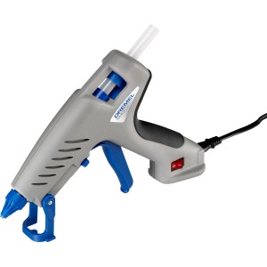 Pistolet do kleju na gorąco Dremel 940, narzędzie miniaturowe z kontrolą kapania i ustawieniem wysokiej temperatury.