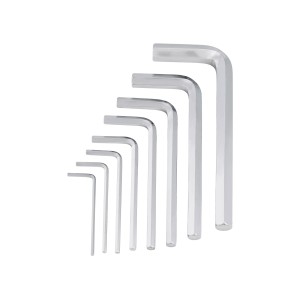 8-częściowy zestaw kluczy trzpieniowych LUX Comfort, chromowany.