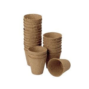 Doniczki torfowe Jiffy, akcesoria do uprawy i siewu.