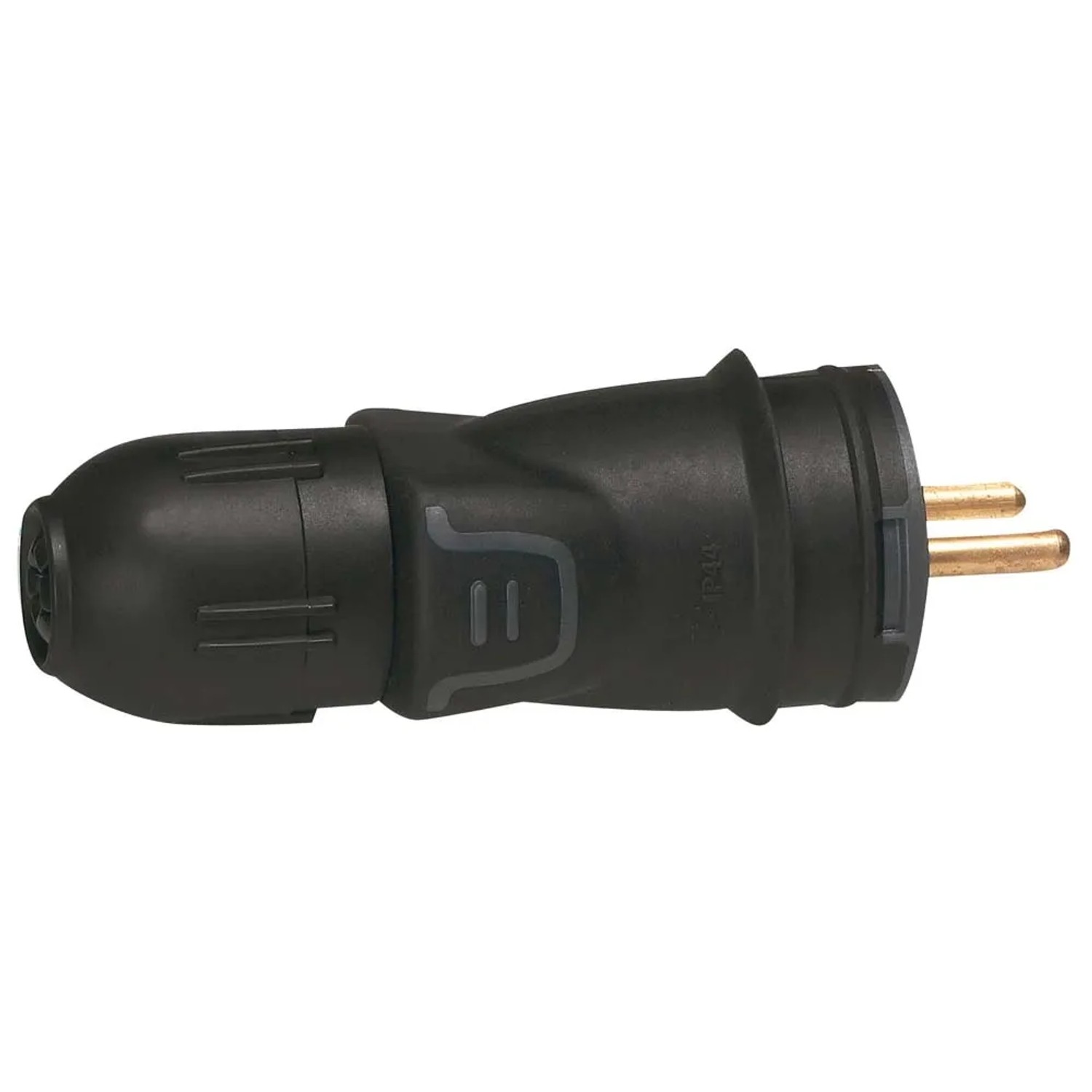 Legrand Wtyczka gumowa z dławikiem 2P+Z 16 A czarna