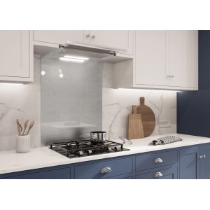 Panel kuchenny t.b.t. za płytą grzewczą w nowoczesnej kuchni.