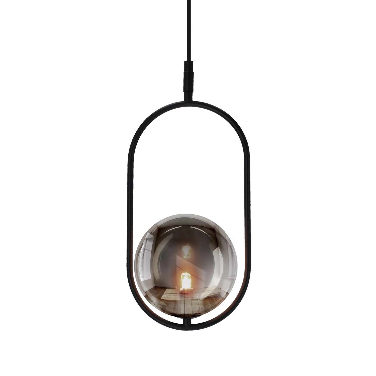 Candellux Lampa wisząca CORDOL 1xG9 28W czarno-grafitowa
