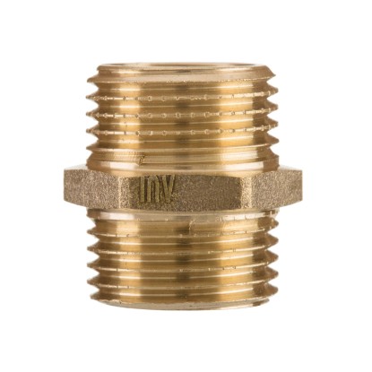 Invena Nypel mosiądz 3/8"