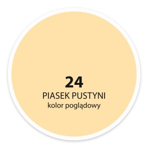 Próbka koloru farby do ścian t.b.t., odcień 24 Piasek Pustyni (Pustynny Piasek).
