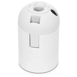 Biała oprawka lampy t.b.t. do montażu lamp.