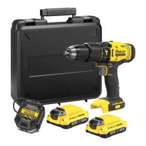 Stanley FatMax Wiertarko-wkrętarka udarowa SFMCD711D2K 18V 2x2,0 Ah