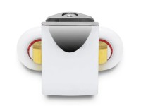 Rolki dolne metalowe do drzwi kabiny 2,5 cm chrom 2 szt