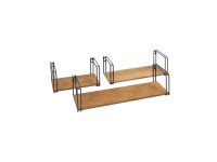 Półki loft zest.3 elementowy 43/33/23 cm