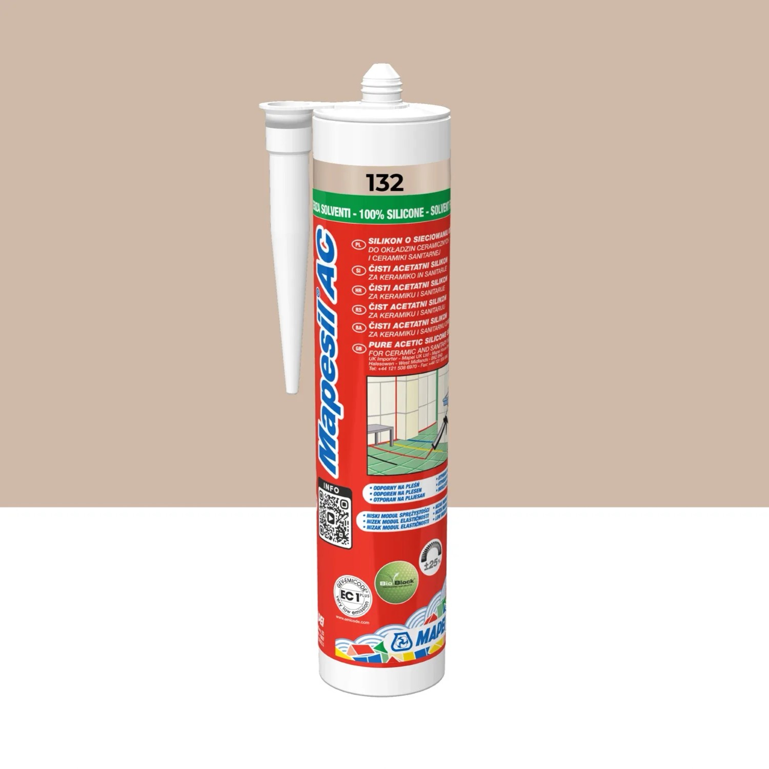 Mapei Silikon Mapesil AC 132 beż 2000 310 ml