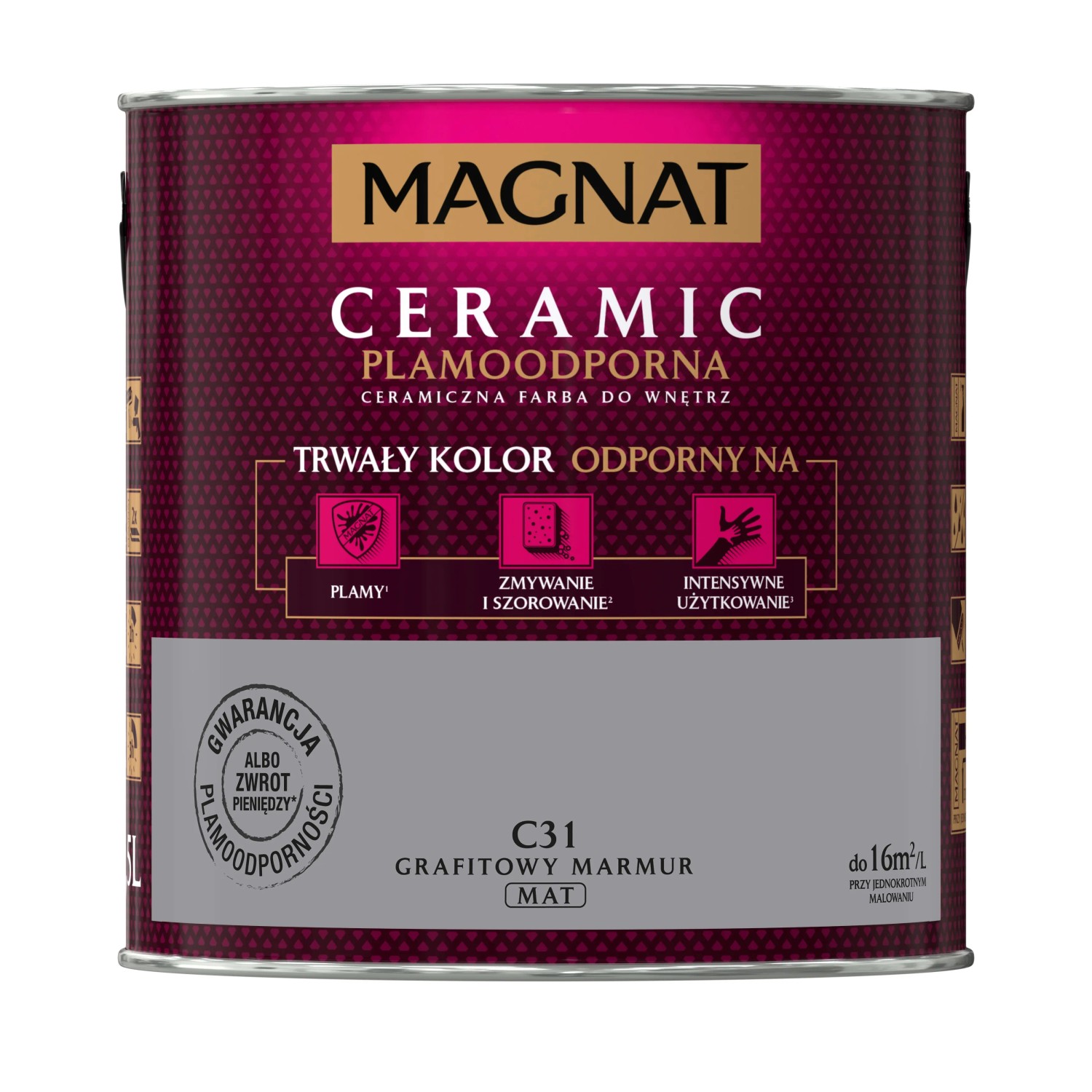 Farba Magnat Ceramic grafitowy marmur 2,5 l