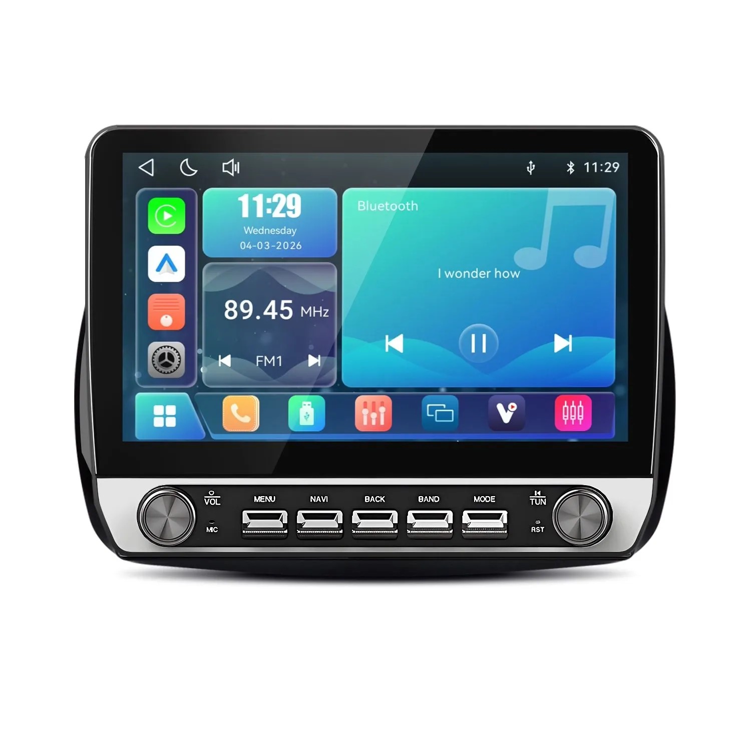 Junsun Radio Samochodowe Do Benz Smart 453 Fortwo 2014-2020 Linux Mit Tasten + Drehknopf