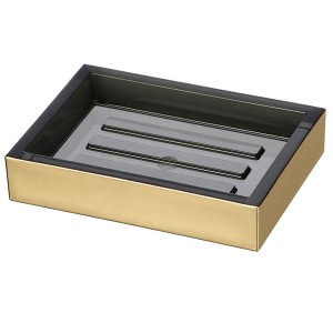 t.b.t. Mydelniczka, złota/antracytowa, z zestawu akcesoriów łazienkowych.