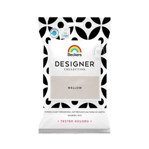 Beckers Designer Collection Mellow farba do ścian, próbka koloru w torebce.