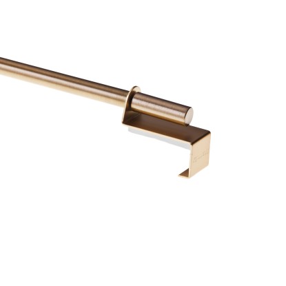 Gardinia Pręty do zazdrostek Zylinder 9 mm złoty matowy