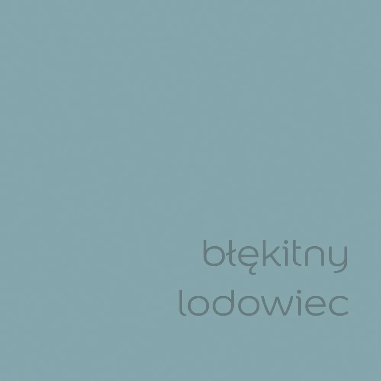 Próbka koloru: t.b.t. farba do ścian w lodowym błękicie. Idealna do wnętrz.