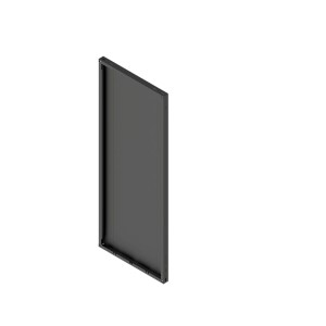 Antracytowa półka t.b.t. do systemów regałowych.