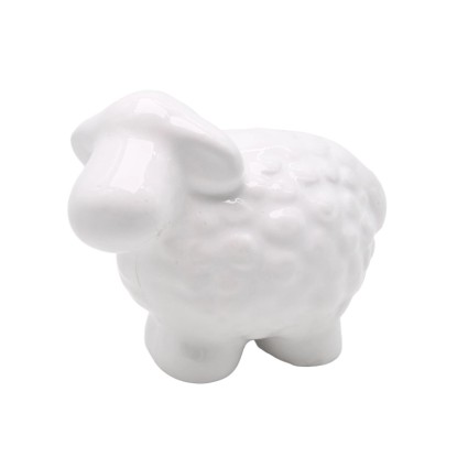 Figurka OWCA ceramika - wys. 6 cm