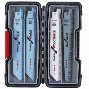 Zestaw brzeszczotów do piły szablastej Bosch, 20 sztuk do drewna i metalu, w otwartym ToughBox.